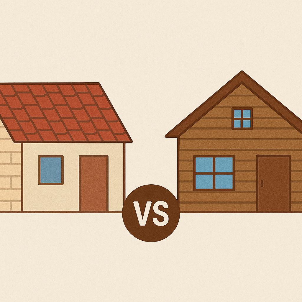 Read more about the article Casas de Alvenaria vs Casas de Madeira: Comparação Geral
