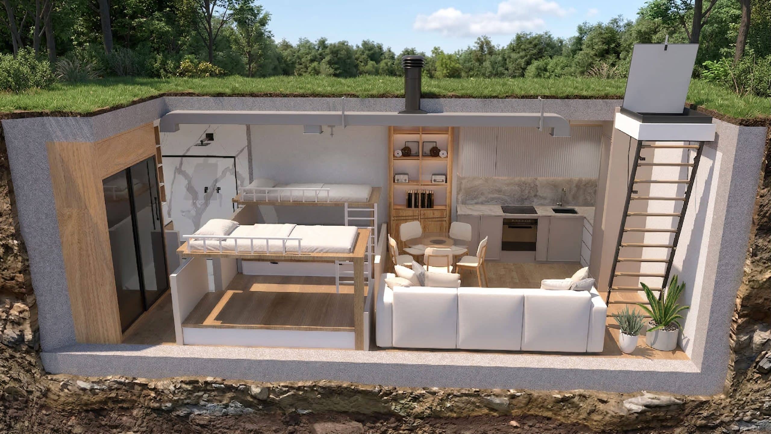 Bunkers, Salas Seguras e Secretas