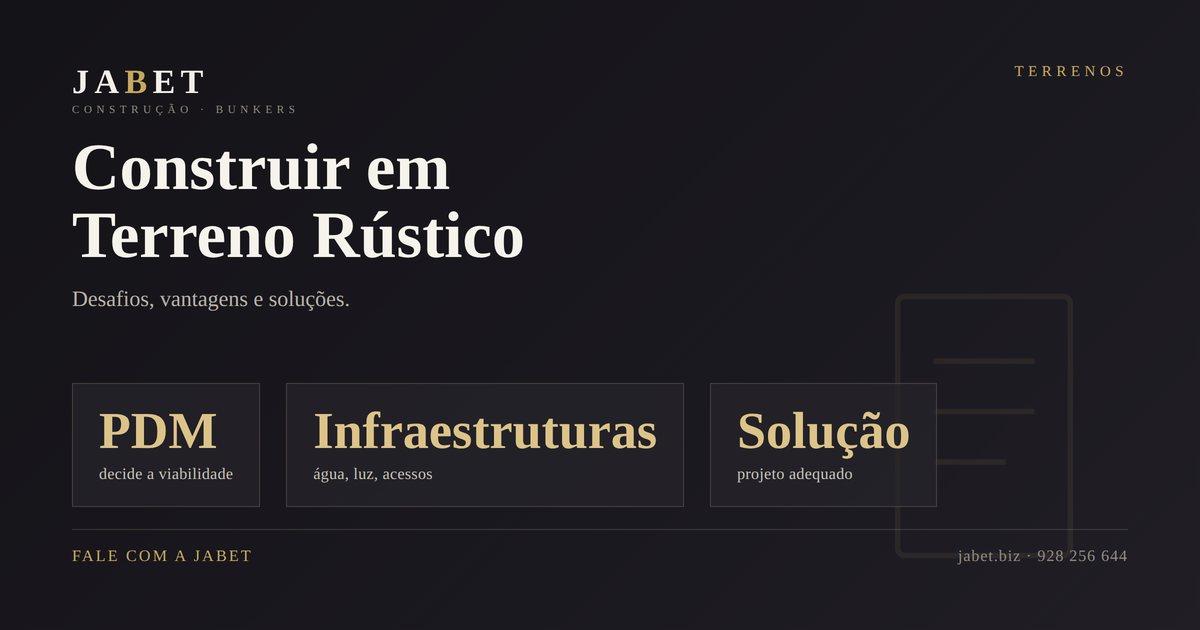 Construir Casa em Terreno Rústico ou Agrícola